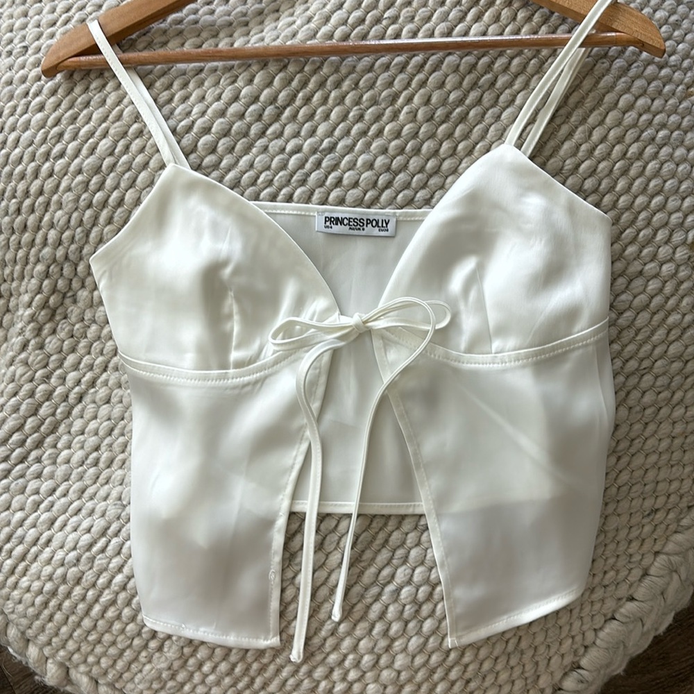 Princess Polly Buress Top White